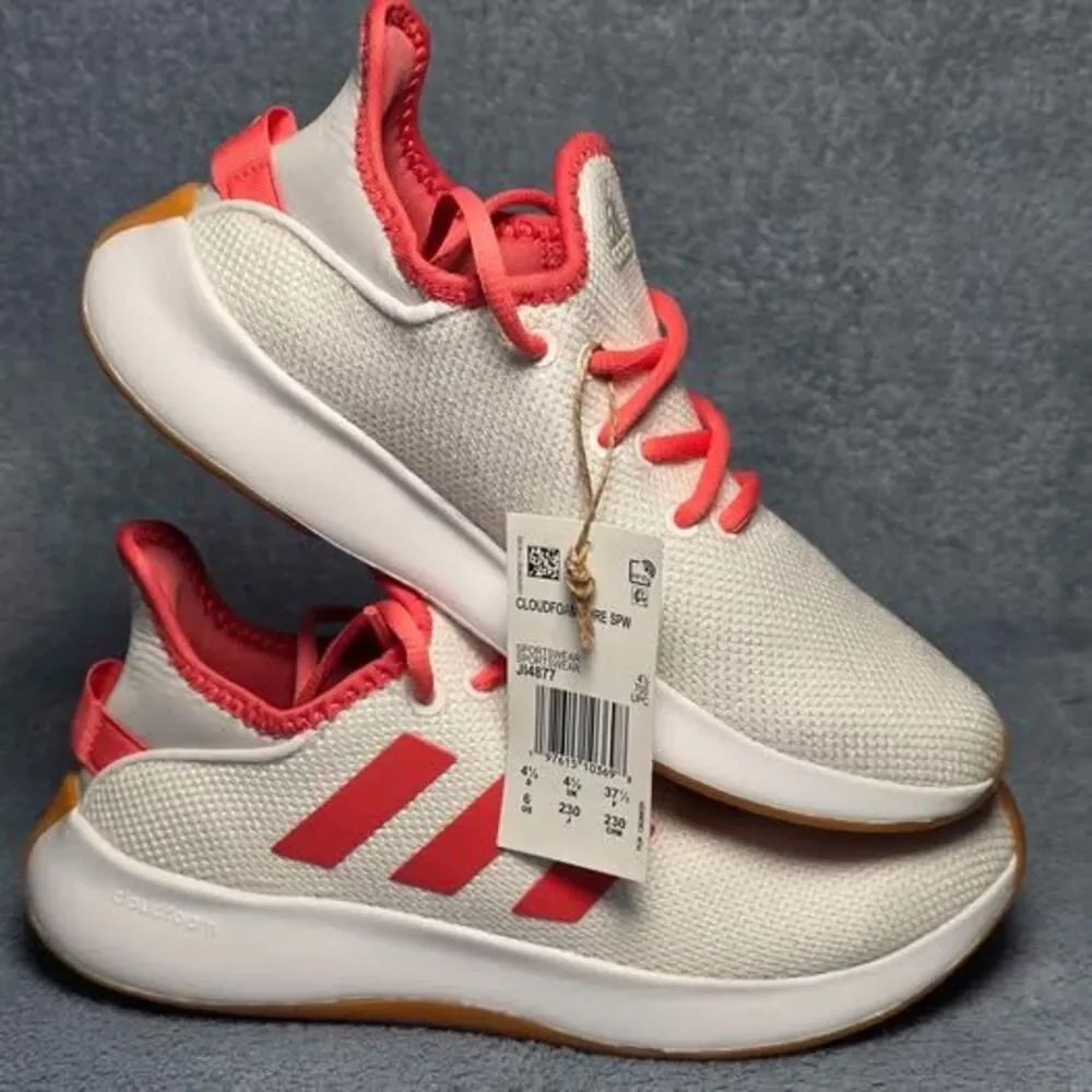 Adidas Cloudfoam Pure SPW Women's Size US 6 - White Coral Sneakers